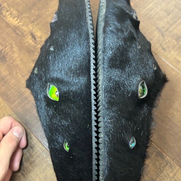 ESENES WORLDWIDE Eyeball Mules black fur - Picture 13 of 16